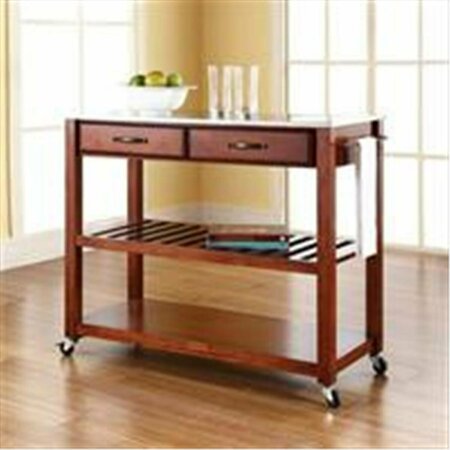 BETTERBEDS Crosley Furniture  Stainless Steel Top Kitchen Cart-Island BE374344